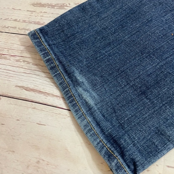 25 Womens Abercrombie & Fitch Blue Low Rise Boot Cut Jeans A&F Casual Med Wash - Picture 9 of 9